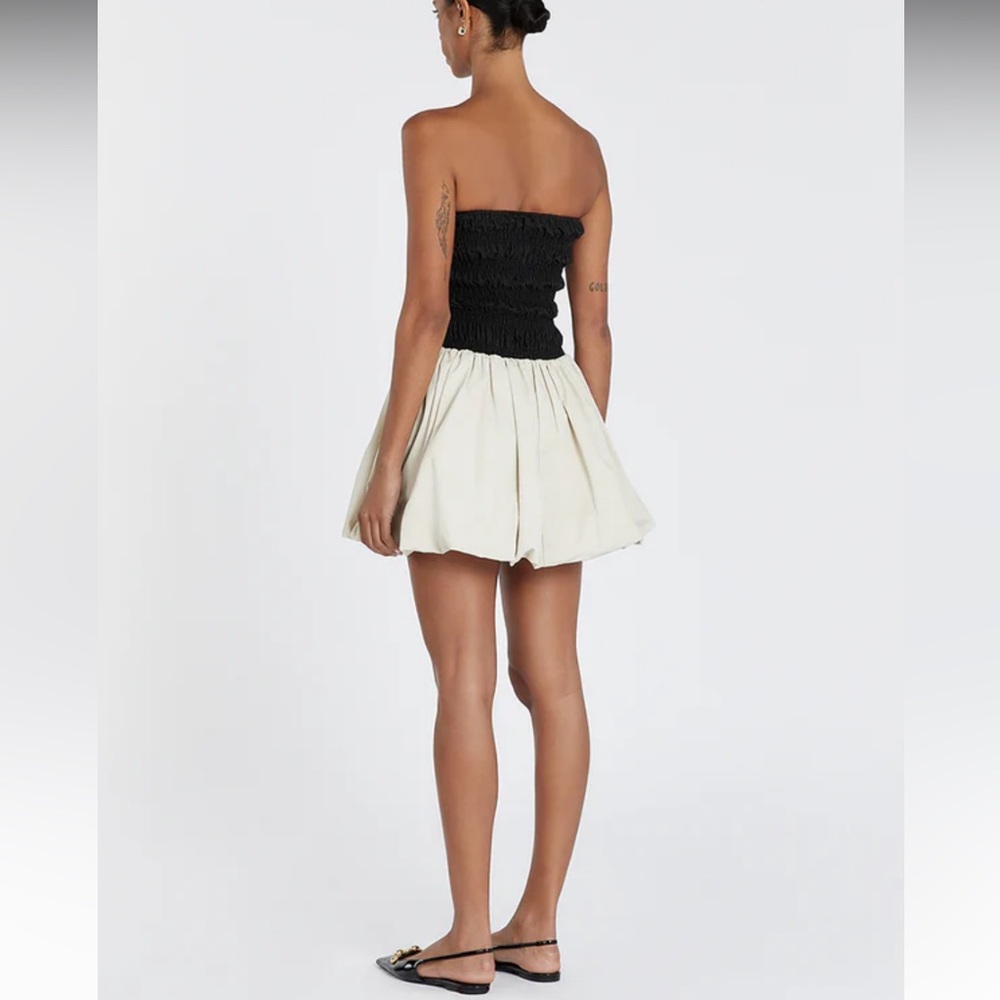 DISSH Black and Cream Strapless Mini Dress - Picture 13 of 14